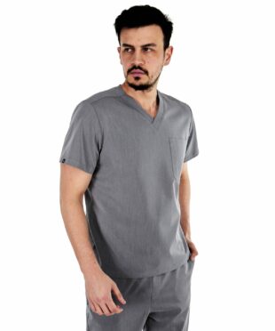 alamat men regular fit gray scrub top 004 1
