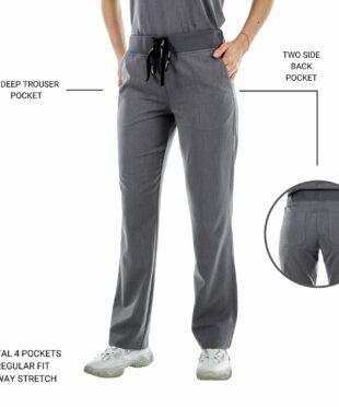 alamat women regular fit gray scrub pant 003 2