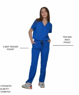 alamat women regular fit royal blue scrub pant 003 2