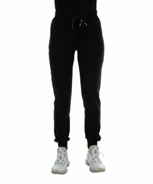 alamat women slim fit black jogger scrub pant 005 1