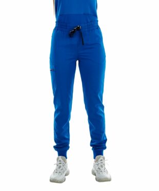 alamat women slim fit royal blue jogger scrub pant 005 1